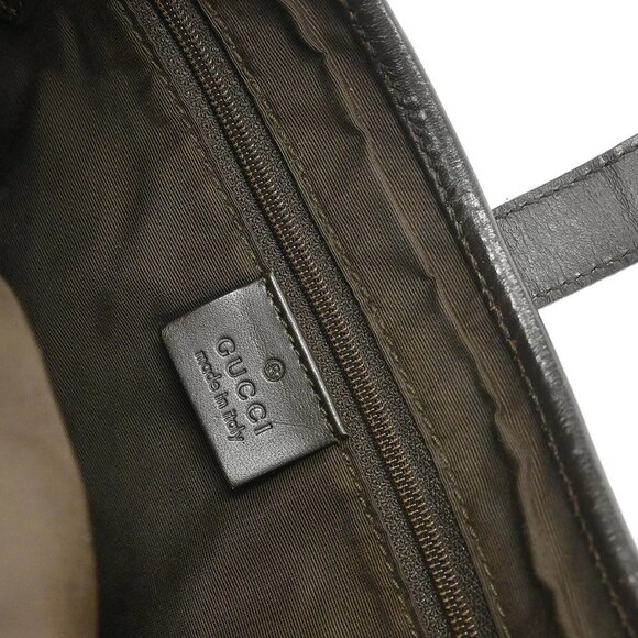 Gucci Brown GG Jackie Handbag - Picture 9 of 10